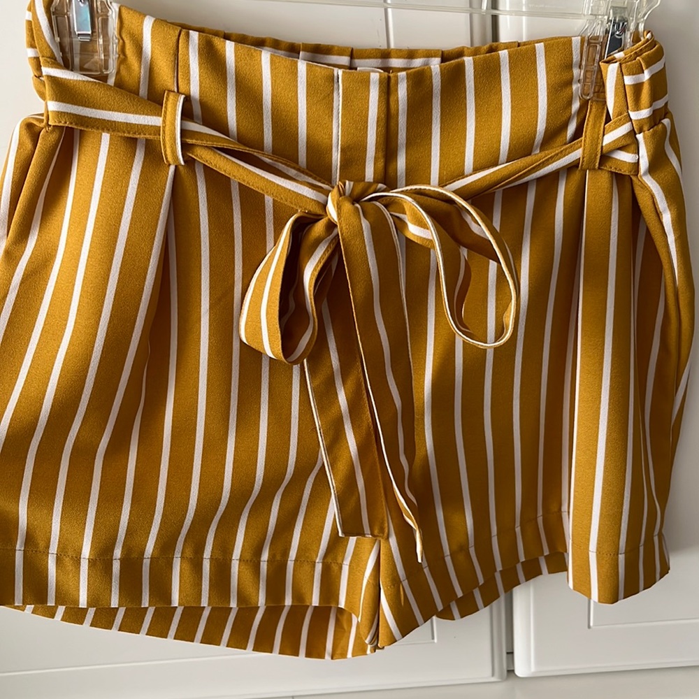 Striped dressy shorts